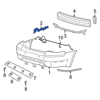 Mercury OE - Rear Left Bumper Cover Bracket