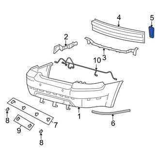 Mercury OE - Rear Left Bumper Impact Bar Bracket