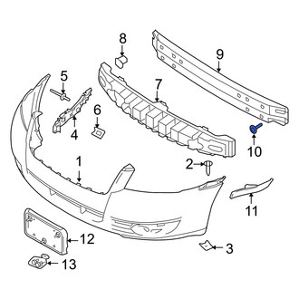Mercury OE - Front Bumper Impact Bar Bolt