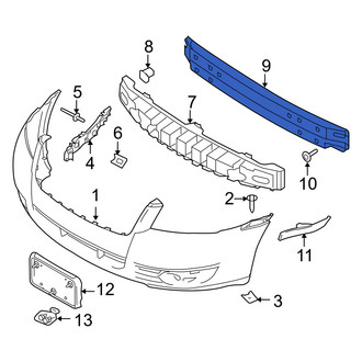 Mercury OE - Front Bumper Impact Bar