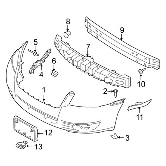 Mercury OE - Front Bumper - Bumper & Components