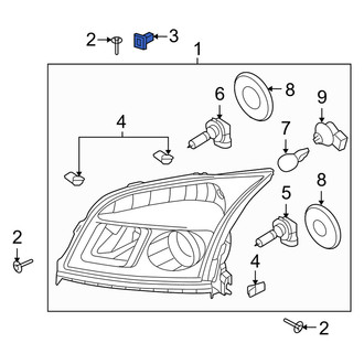 Mercury OE - Bumper Cover Nut