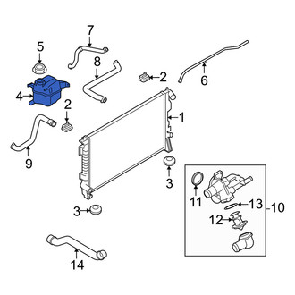 Mercury OE - Engine Coolant Reservoir