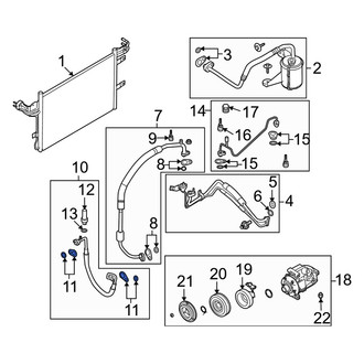Mercury OE - A/C Refrigerant Line Seal Kit