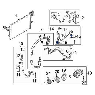 Mercury OE - A/C Refrigerant Line Seal Kit