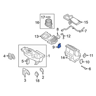 Mercury OE - HVAC Floor Mode Door Actuator