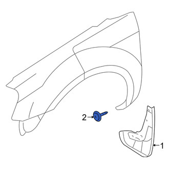 Mercury OE - Mud Flap Screw