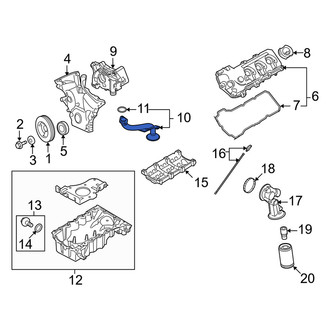 Mercury OE - Engine Oil Pump Pickup Tube and Screen