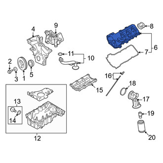 Mercury OE - Left Engine Valve Cover