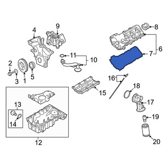 Mercury OE - Left Engine Valve Cover Gasket