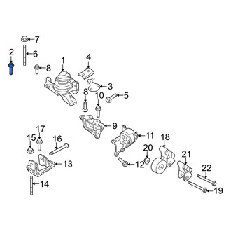 Mercury OE - Engine Mount Bolt