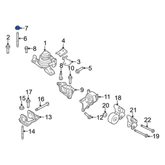 Mercury OE - Engine Mount Nut