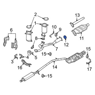 Mercury OE - Left Exhaust Crossover Gasket