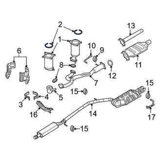 Mercury OE - Rear Rearward Catalytic Converter Gasket