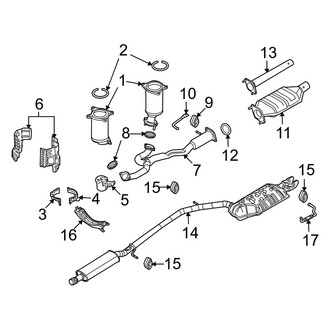 Mercury OE - Exhaust System - Exhaust Components (US Only)