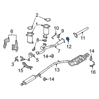 Mercury OE - Left Exhaust Crossover Gasket