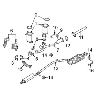 Mercury OE - Exhaust System - Exhaust Components (Canada Only)