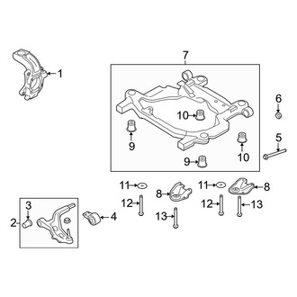 Mercury OE - Front Suspension - Suspension Components