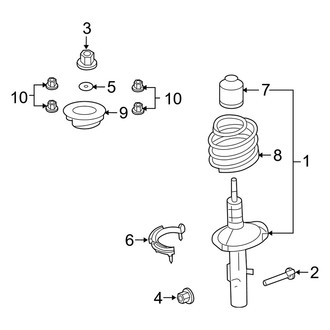 Mercury OE - Front Suspension - Struts & Components