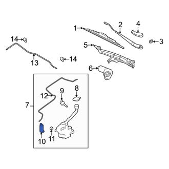 Mercury OE - Windshield Washer Pump