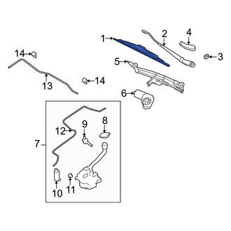 Mercury OE - Right Wiper Blade