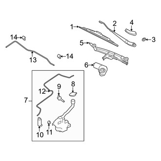 Mercury OE - Windshield - Wiper & Washer Components