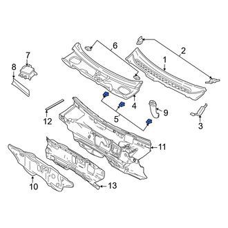 Mercury OE - Cowl Grille Panel Clip