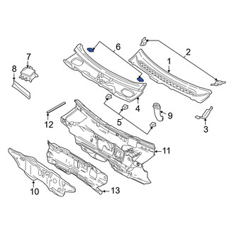 Mercury OE - Left Cowl Cover Cap