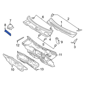 Mercury OE - Front Cowl Seal