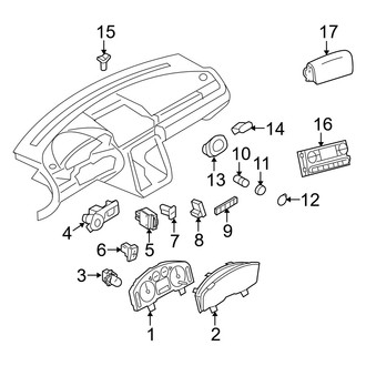 Mercury OE - Instrument Panel - Cluster & Switches