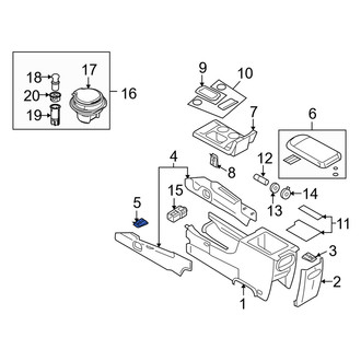 Mercury OE - Console Trim Panel Clip