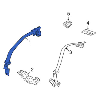 Mercury OE - Rear Right Seat Belt Lap and Shoulder Belt