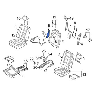 Mercury OE - Front Right Folding Seat Latch Bracket