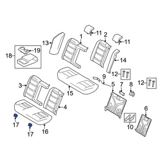 Mercury OE - Seat Cushion Pad Bracket