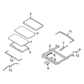 Mercury OE - Sunroof Frame Cap