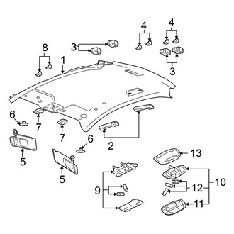 Mercury OE - Roof - Interior Trim