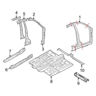 Mercury OE - Pillars, Rocker & Floor - Aperture Panel