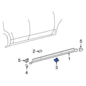 Mercury OE - Lower Rocker Panel Molding Clip