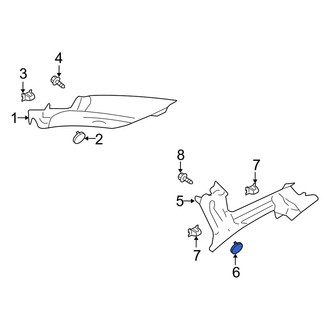 Mercury OE - Rear Lower Quarter Panel Trim Cap