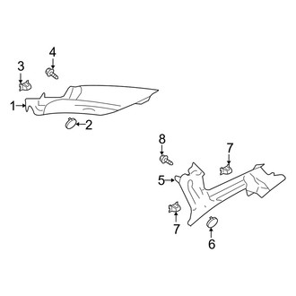 Mercury OE - Quarter Panel - Interior Trim