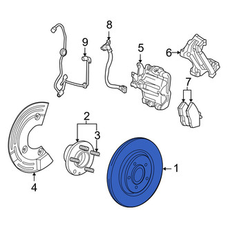 Mercury OE - Rear Disc Brake Rotor