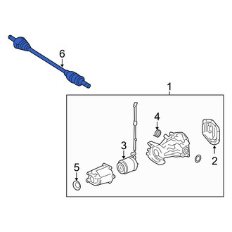 Mercury OE - Rear Left CV Axle Assembly
