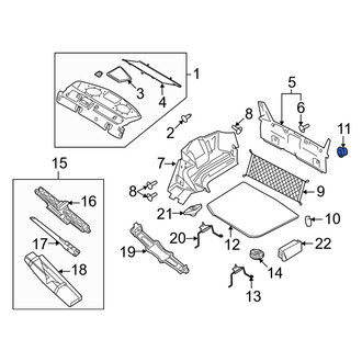 Mercury OE - Front Stone Guard Nut