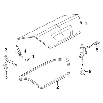Mercury OE - Trunk Lid - Lid & Components