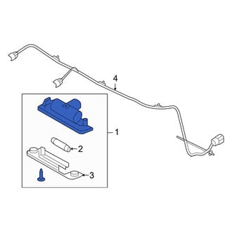 Mercury OE - Rear License Plate Light Assembly