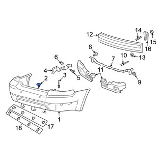 Mercury OE - Rear Bumper Cover Retainer