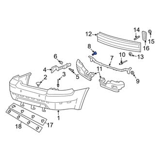 Mercury OE - Bumper Cover Reinforcement Beam Screw
