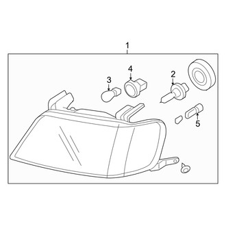 Mercury OE - Front Lamps - Headlamp Components (FULL HYBRID EV-GAS (FHEV))