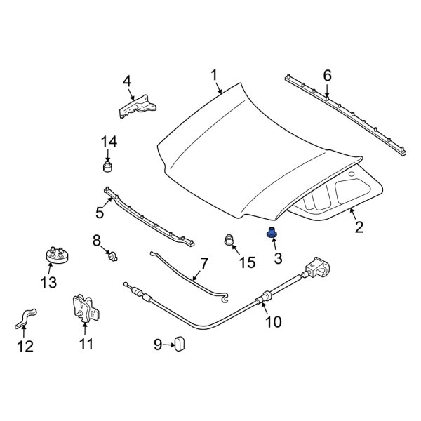 Hood Insulation Pad Clip