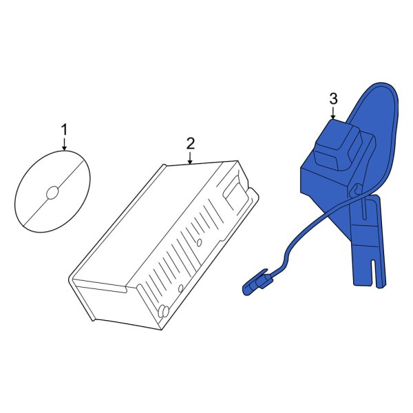 Mercury OE 7M6Z18A984A GPS Antenna Assembly